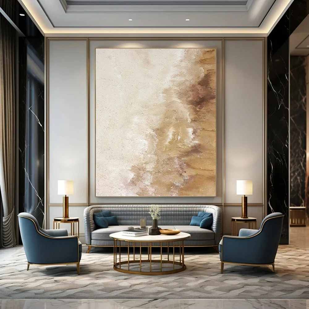 Beige_Brown_Abstract_Textured_Canvas_Wall_Art_CS8IS wall art